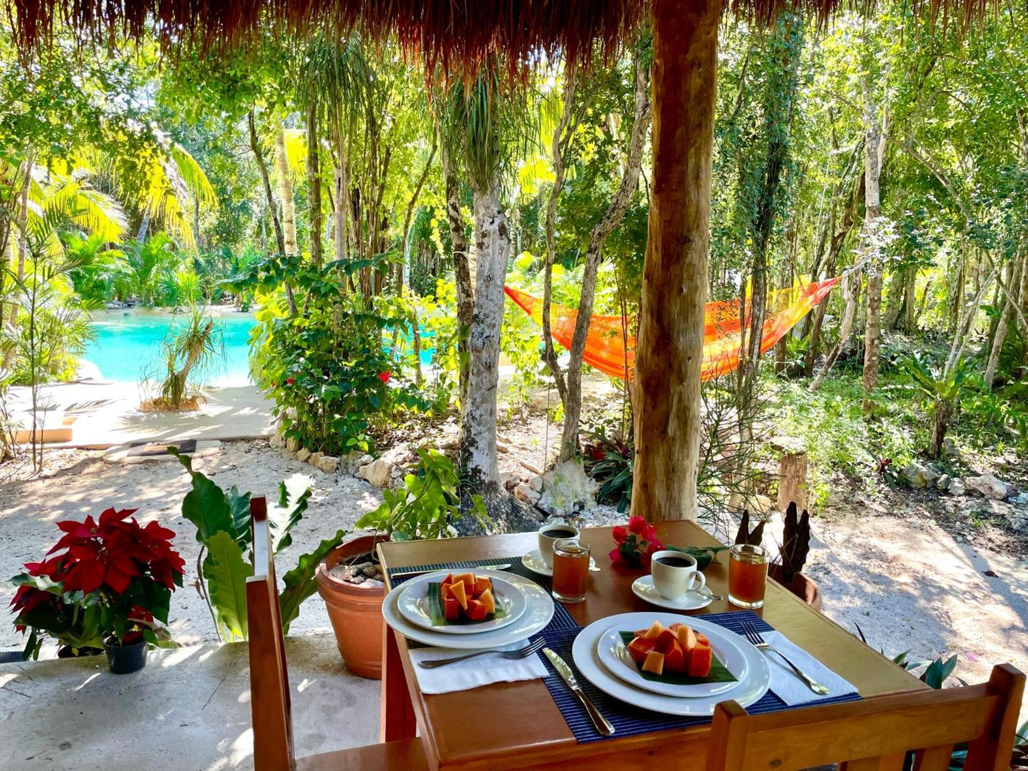 Готель Glamping Bunga Lotus Тулум Екстер'єр фото