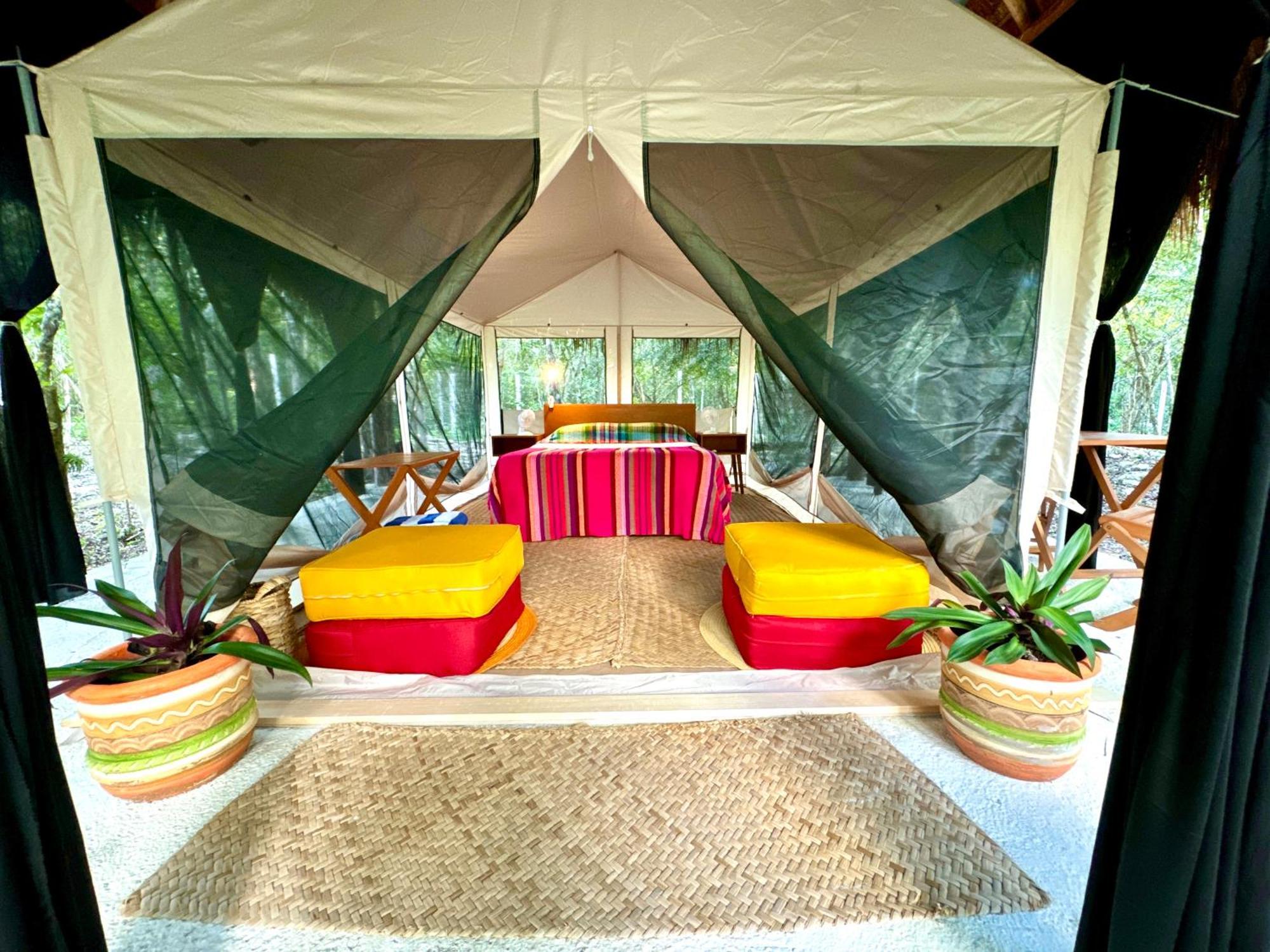 Готель Glamping Bunga Lotus Тулум Екстер'єр фото
